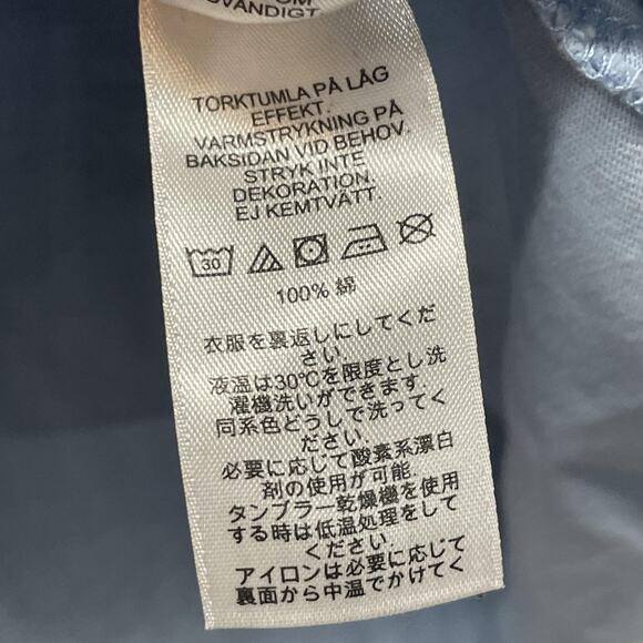 Vineyard Vines Shirt Mens Small Blue Long Sleeve Pocket Merry Christmas Whale - Picture 10 of 12